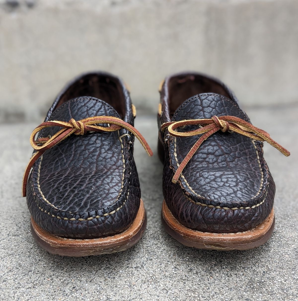 Photo by kat on February 3, 2023 of the Rancourt & Co. Unlisted Model in Rancourt Chocolate Tuscon Bison.