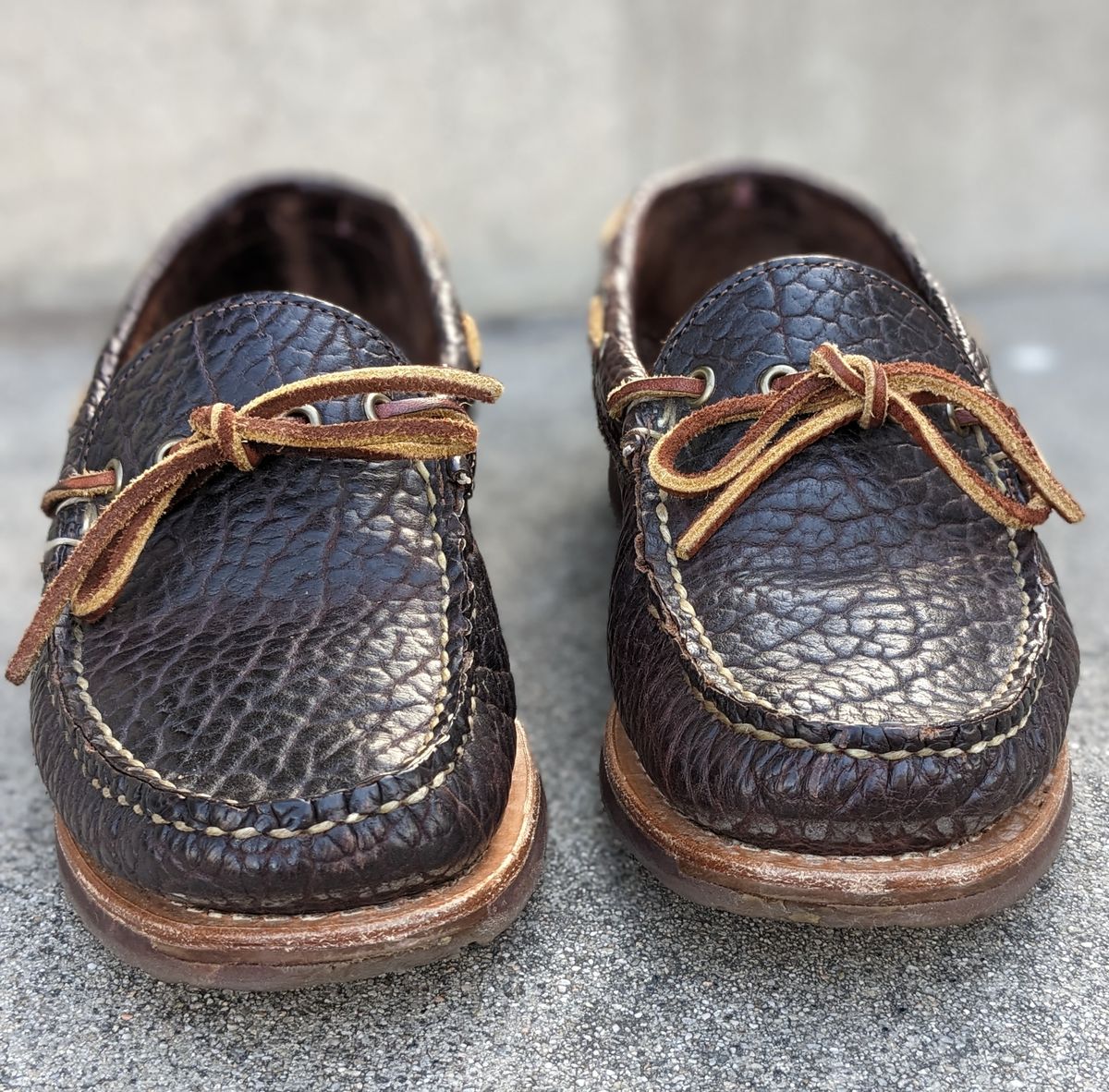 Photo by kat on March 4, 2023 of the Rancourt & Co. Unlisted Model in Rancourt Chocolate Tuscon Bison.