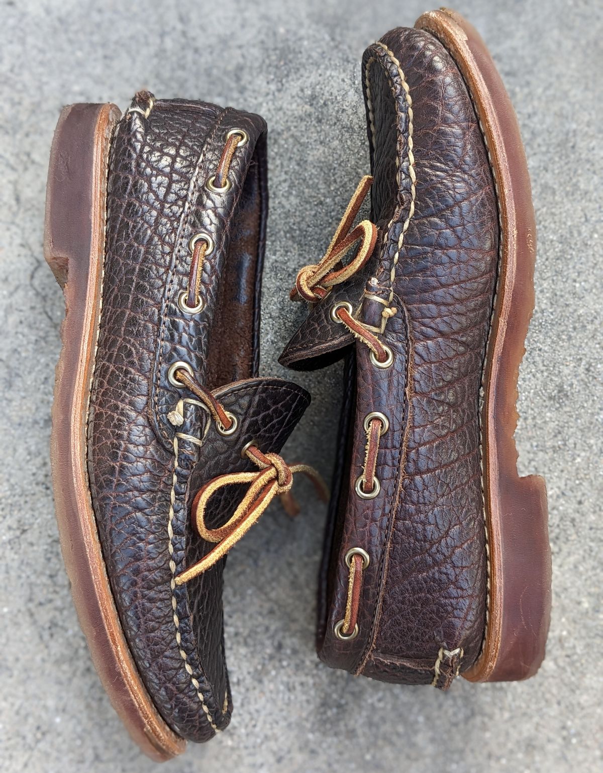 Photo by kat on March 4, 2023 of the Rancourt & Co. Unlisted Model in Rancourt Chocolate Tuscon Bison.