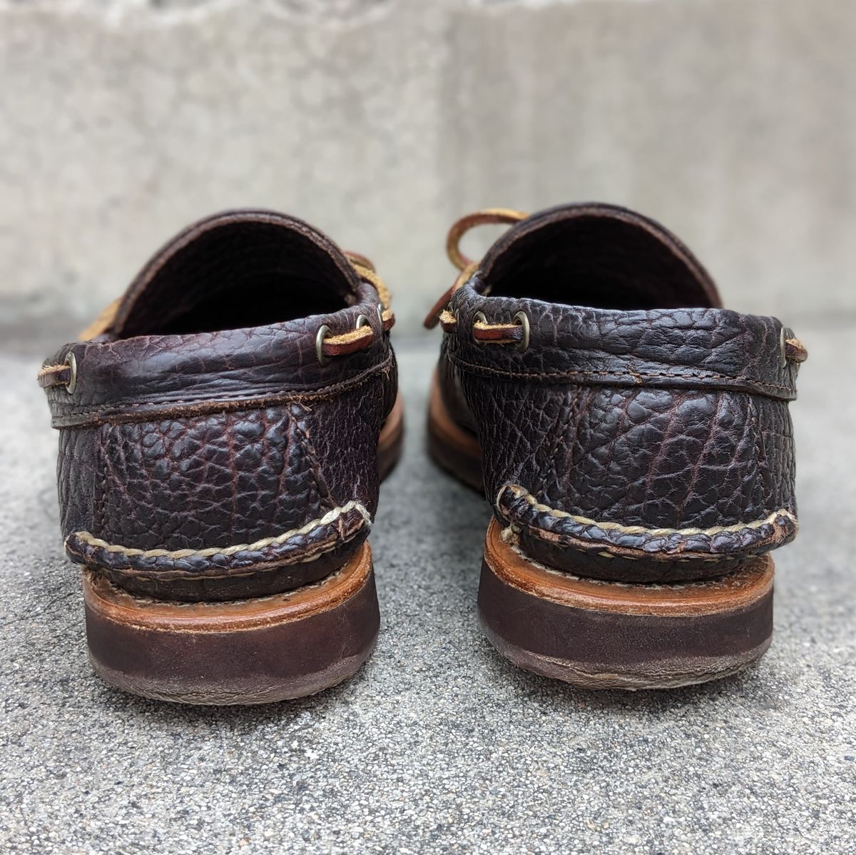Photo by kat on April 3, 2023 of the Rancourt & Co. Unlisted Model in Rancourt Chocolate Tuscon Bison.
