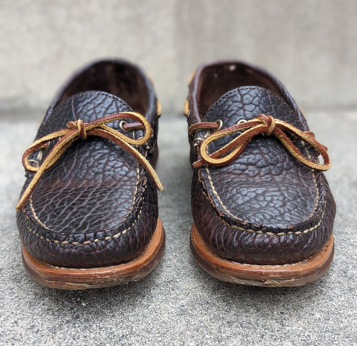 Photo by kat on April 3, 2023 of the Rancourt & Co. Unlisted Model in Rancourt Chocolate Tuscon Bison.