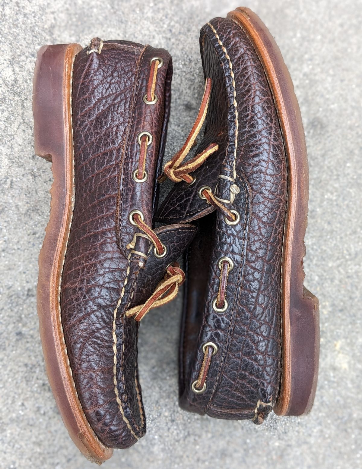 Photo by kat on April 3, 2023 of the Rancourt & Co. Unlisted Model in Rancourt Chocolate Tuscon Bison.