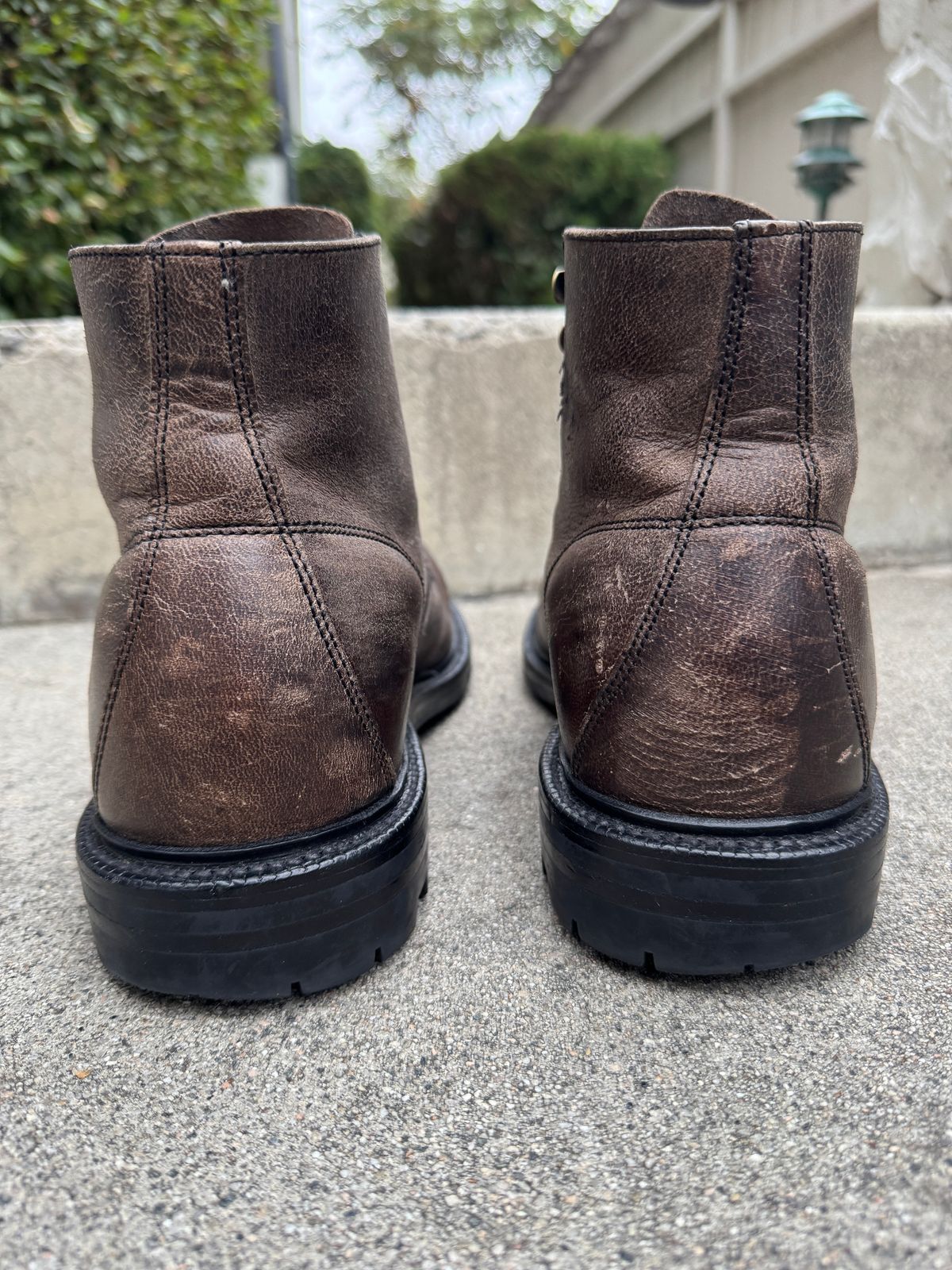 Photo by kat on December 4, 2024 of the Grant Stone Brass Boot in Gallun Teton Waxy Stag.