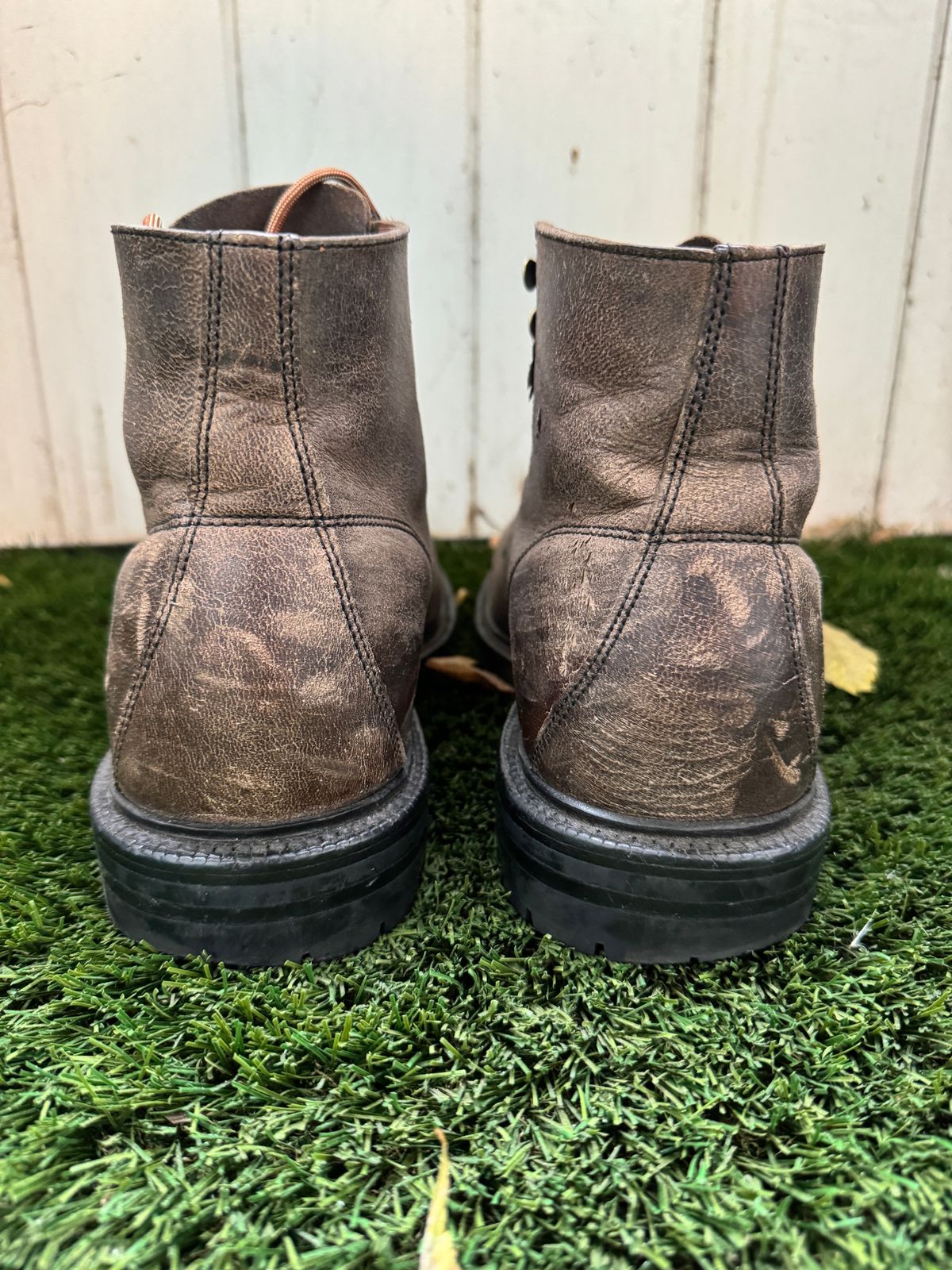 Photo by kat on February 5, 2025 of the Grant Stone Brass Boot in Gallun Teton Waxy Stag.