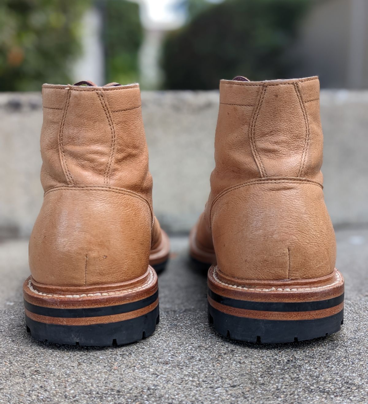 Photo by kat on December 5, 2022 of the Grant Stone Ottawa Boot in Incas Natural Kangaroo.