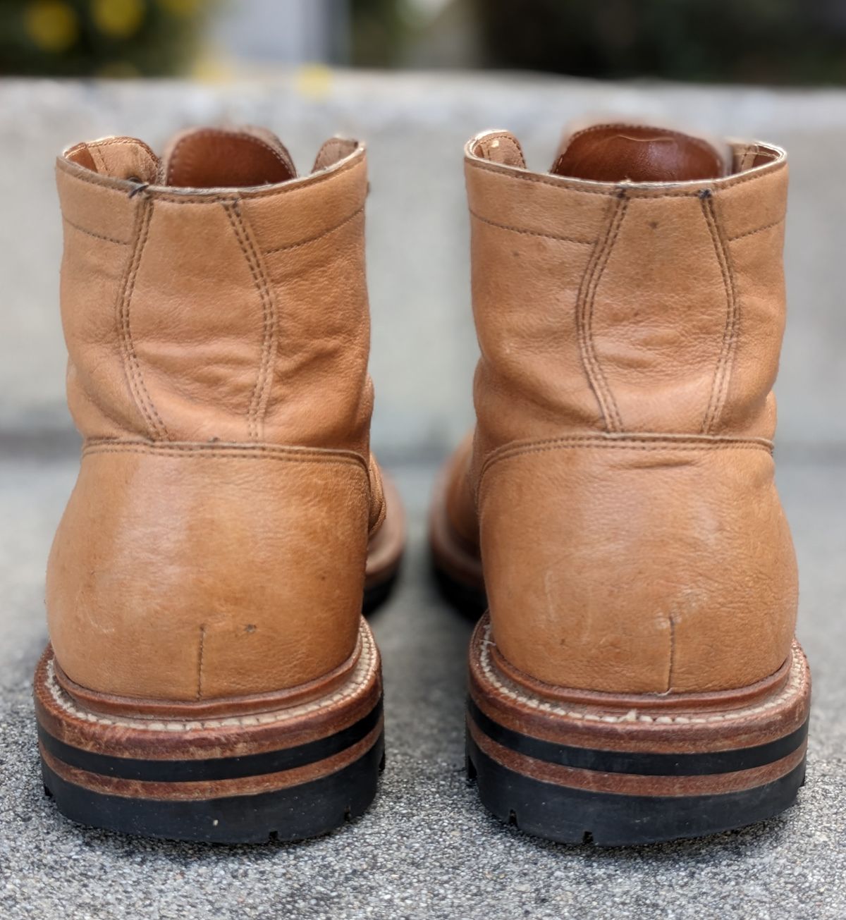 Photo by kat on March 4, 2023 of the Grant Stone Ottawa Boot in Incas Natural Kangaroo.