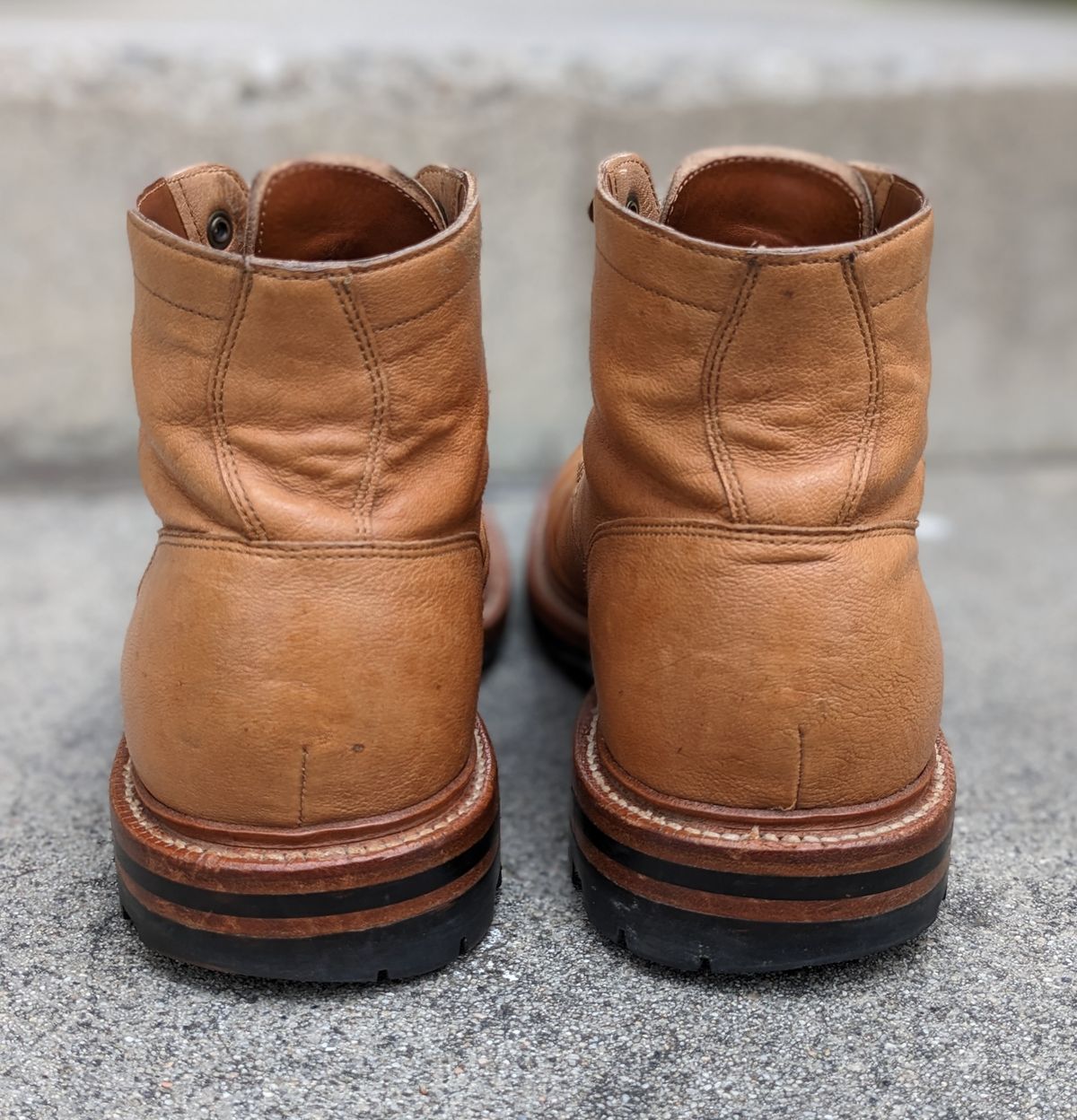Photo by kat on April 3, 2023 of the Grant Stone Ottawa Boot in Incas Natural Kangaroo.