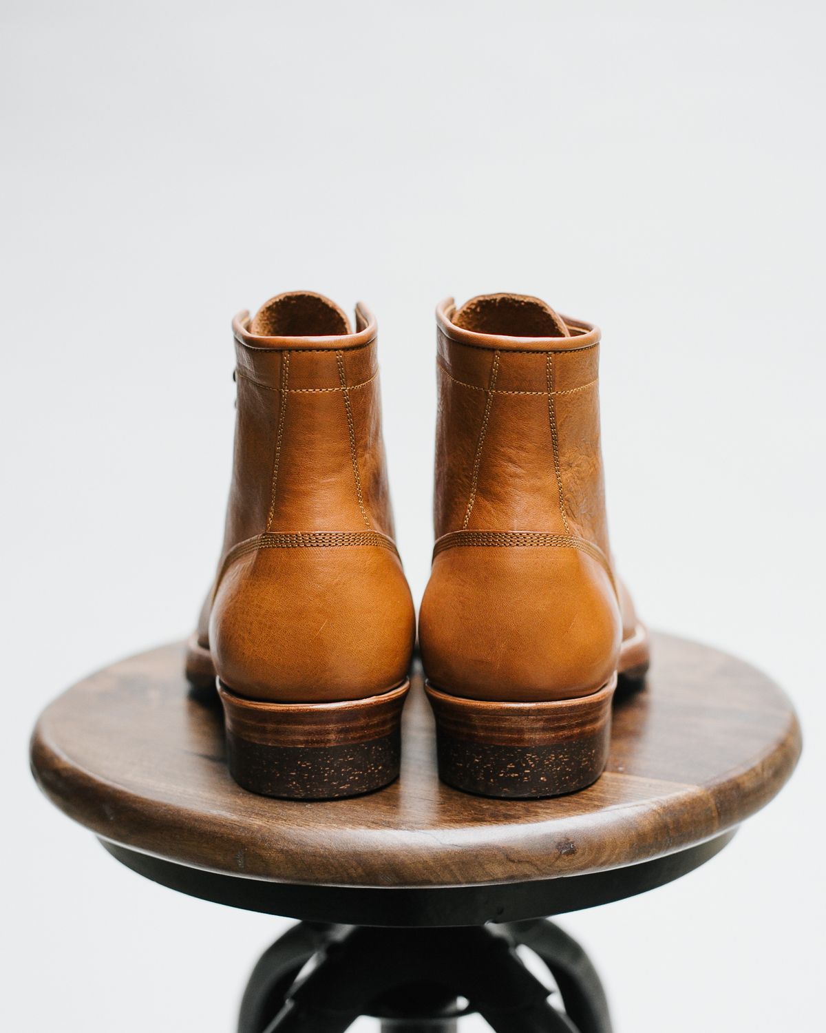 Photo by bsschneid89 on October 3, 2022 of the Benzein Kanon Brogue Cap Toe Boot in Badalassi Carlo Cognac Minerva.