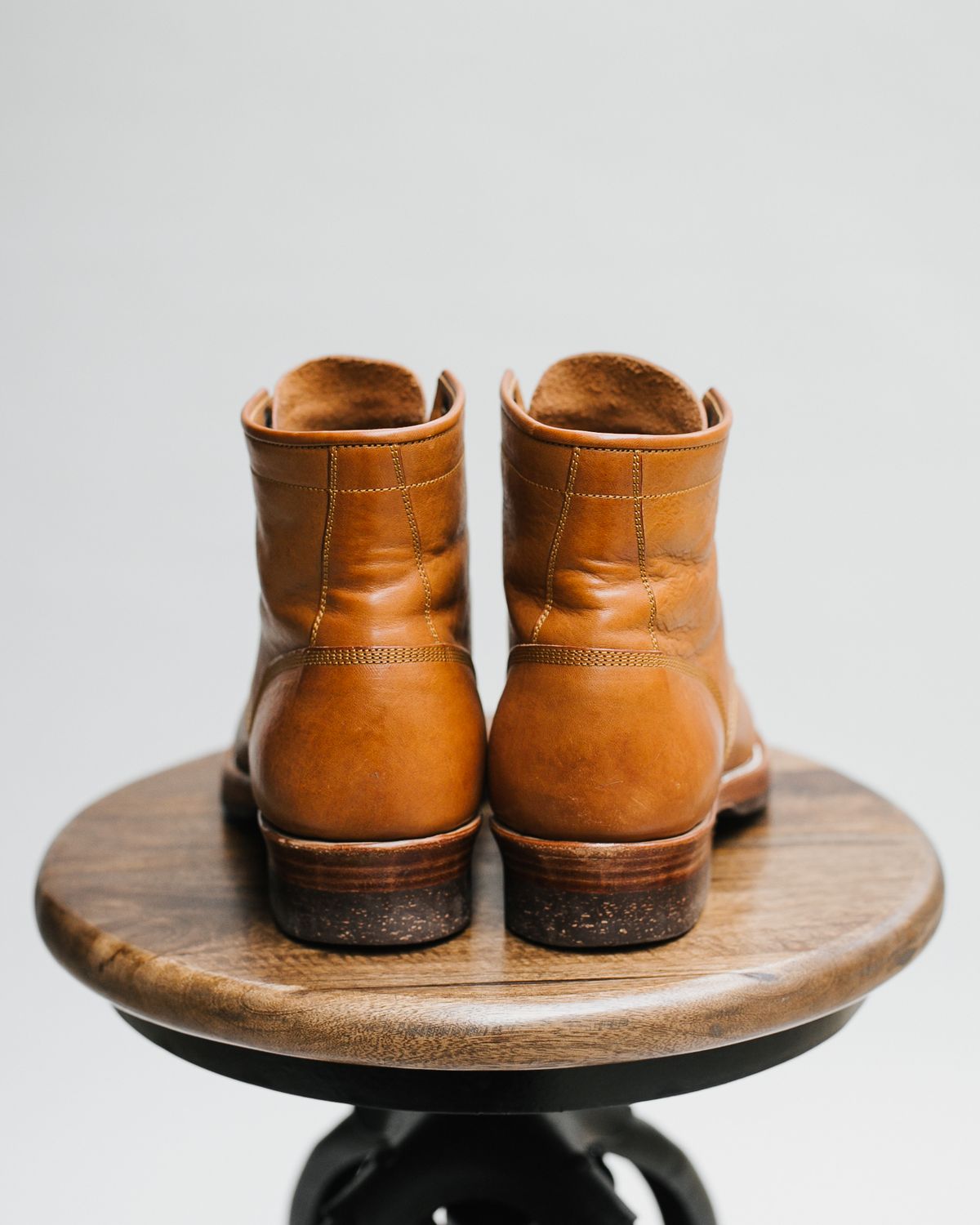 Photo by bsschneid89 on December 5, 2022 of the Benzein Kanon Brogue Cap Toe Boot in Badalassi Carlo Cognac Minerva.