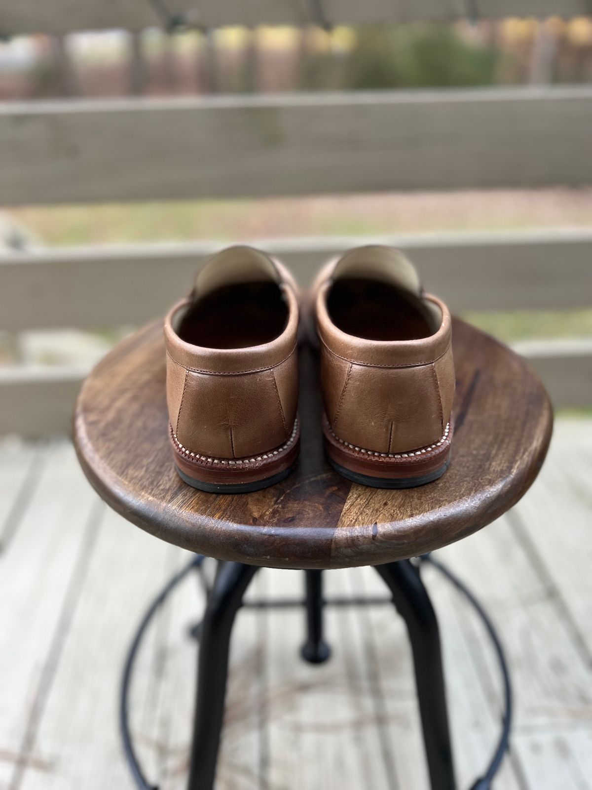 Photo by bsschneid89 on January 5, 2024 of the Grant Stone Traveler Loafer in Horween Dune Chromexcel.