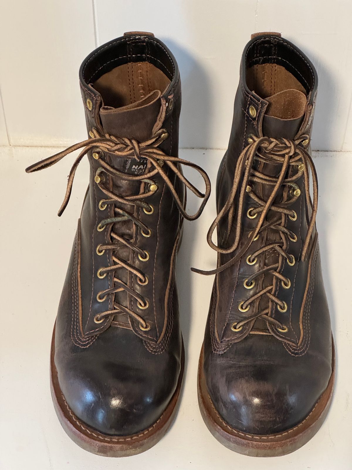 Photo by centralfornia on February 5, 2024 of the Wesco Jobmaster in Horween Black Chromexcel Horsehide.