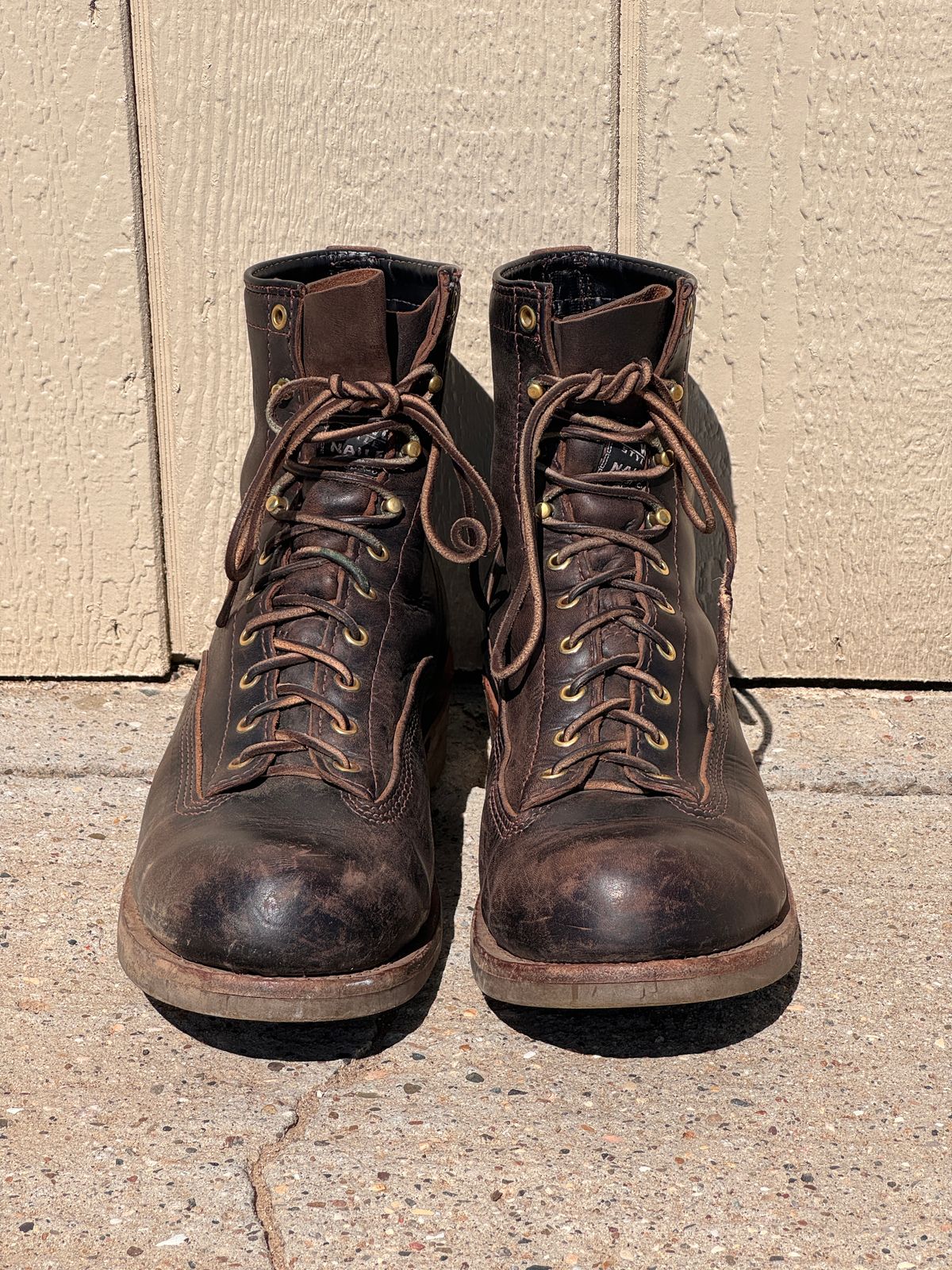 Photo by centralfornia on March 5, 2024 of the Wesco Jobmaster in Horween Black Chromexcel Horsehide.