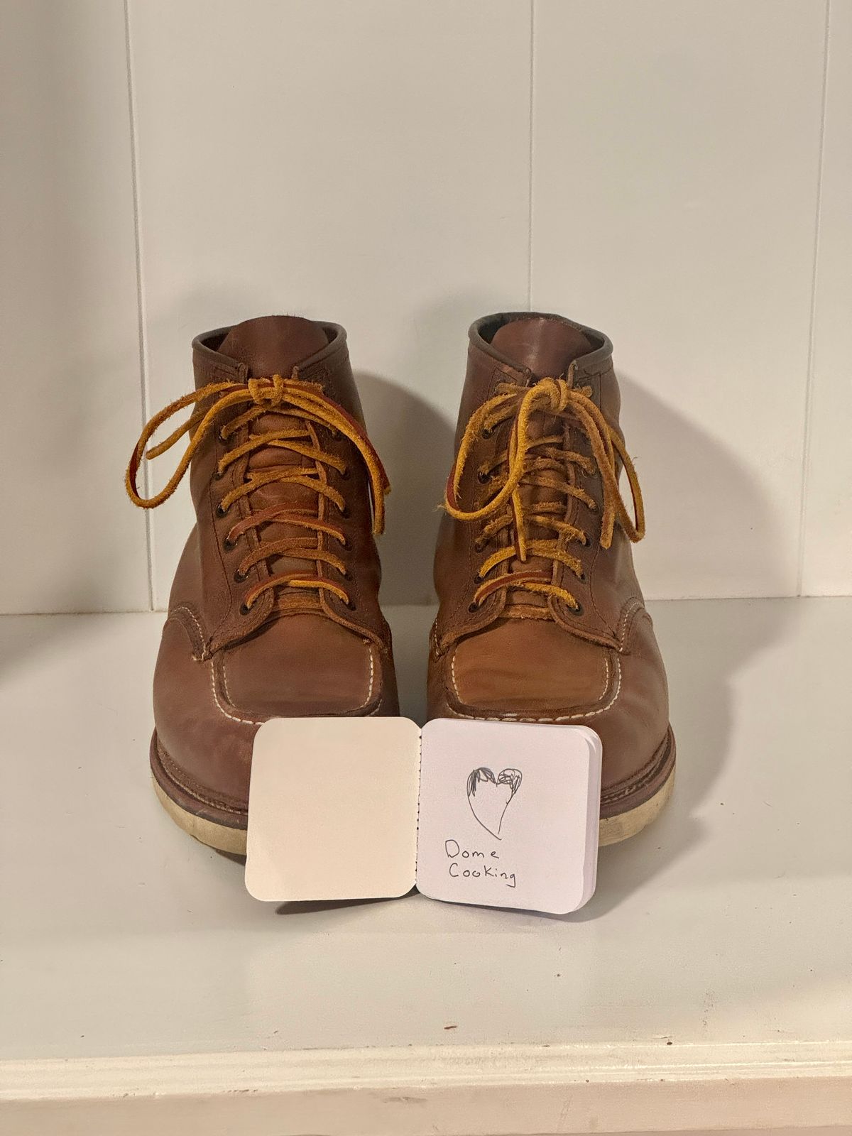 Photo by centralfornia on November 6, 2025 of the Red Wing 1907 Moc Toe in S.B. Foot Copper Rough and Tough.