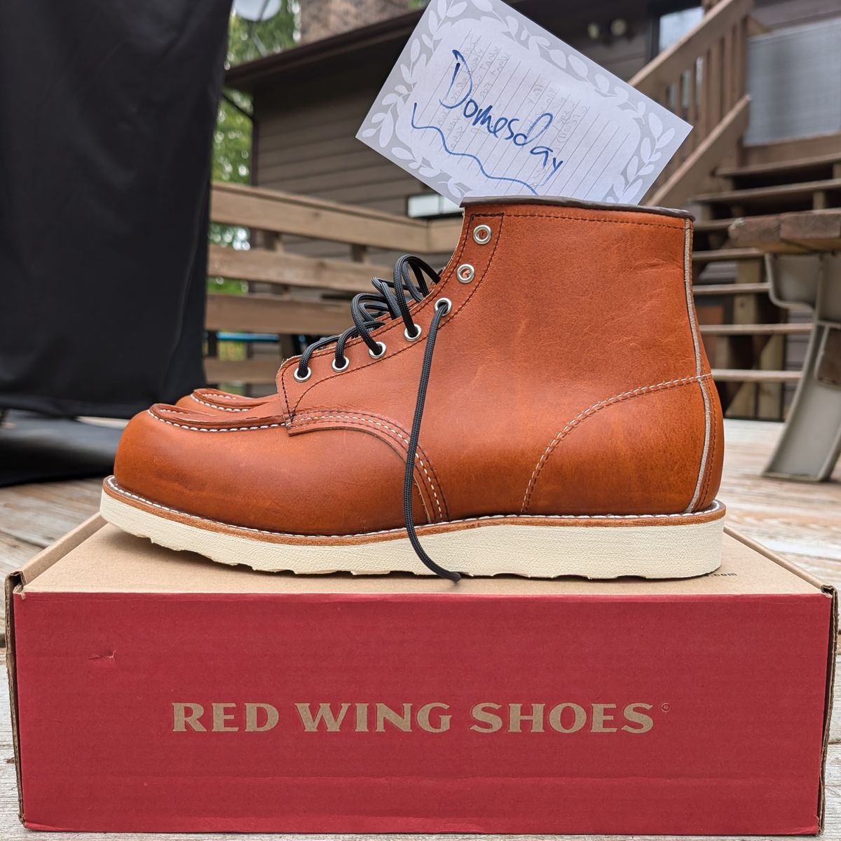 Photo by workwearfit on October 1, 2024 of the Red Wing 875 in Red Wing / Brown.