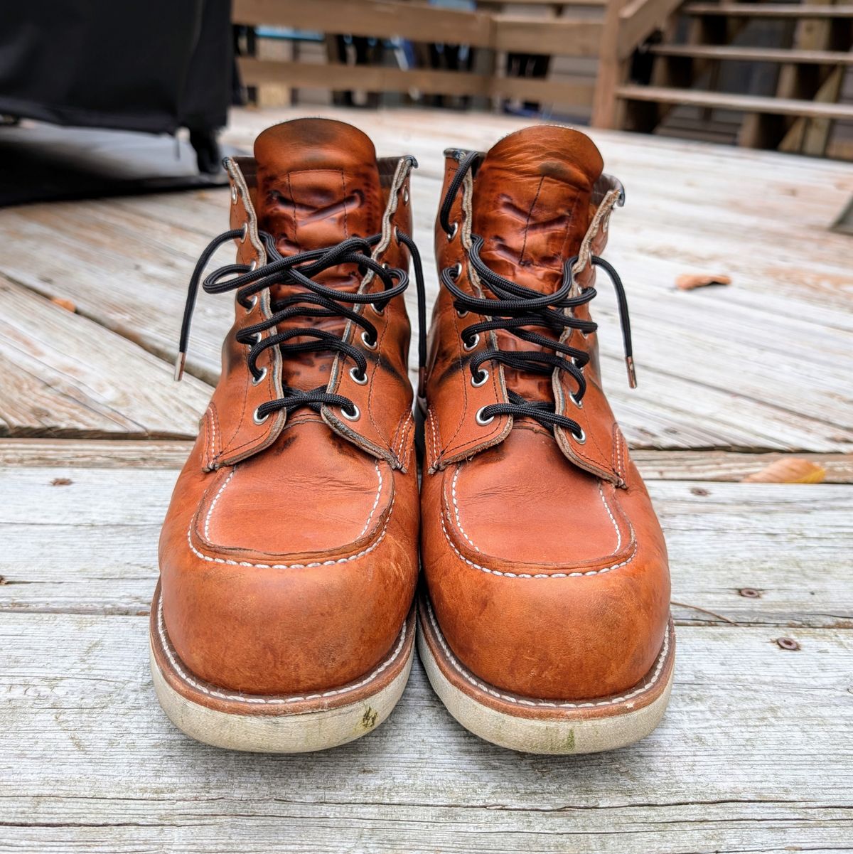 Photo by workwearfit on November 3, 2024 of the Red Wing 875 in Red Wing / Brown.