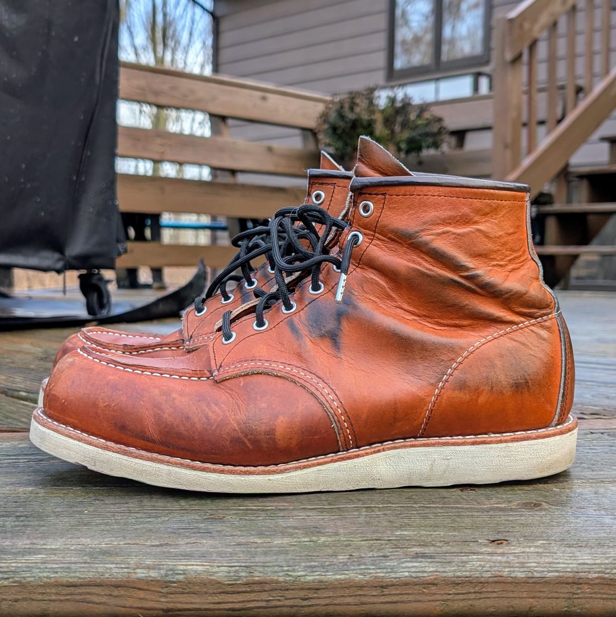 Photo by workwearfit on January 5, 2025 of the Red Wing 875 in Red Wing / Brown.