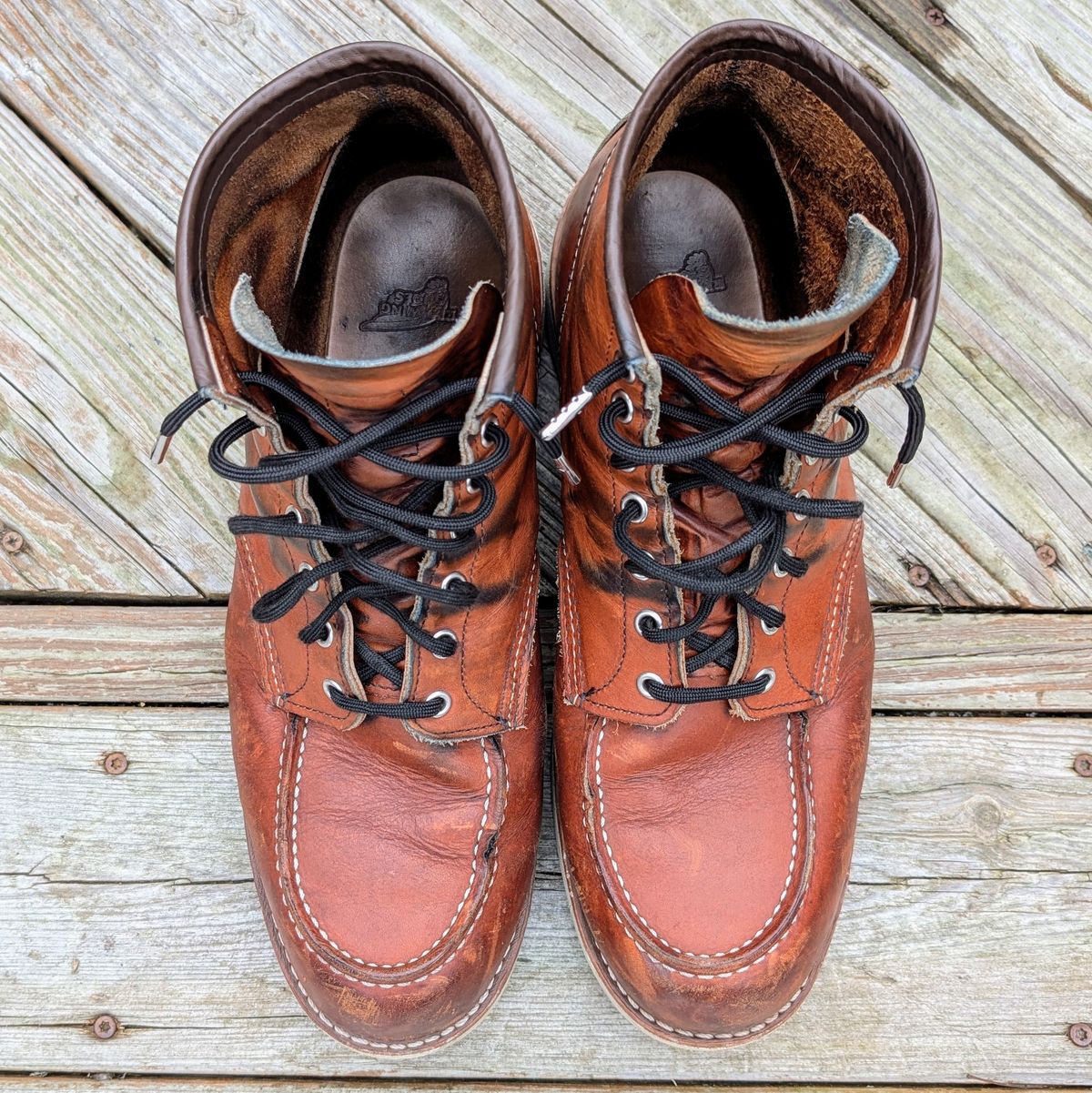 Photo by workwearfit on March 3, 2025 of the Red Wing 875 in Red Wing / Brown.
