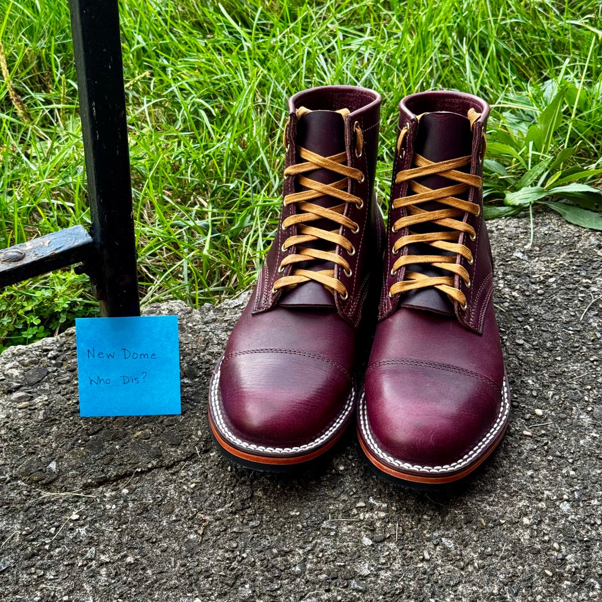 Photo by Leetsalot on October 3, 2025 of the Nicks x Parkhurst V1 in Horween Color 8 Cypress.