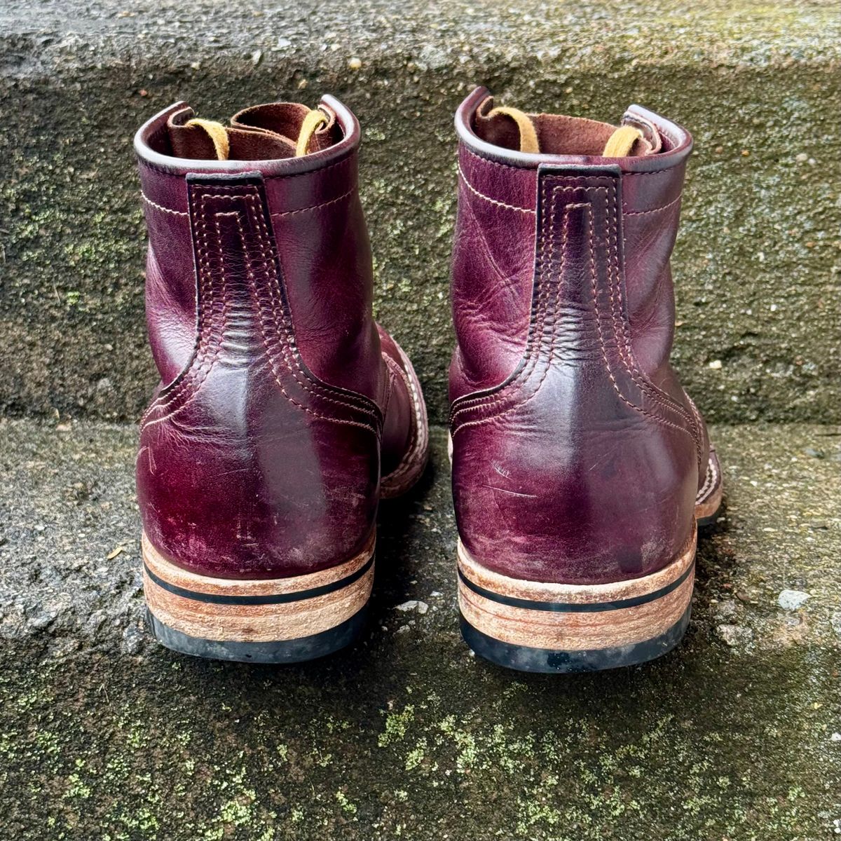 Photo by Leetsalot on March 5, 2026 of the Nicks x Parkhurst V1 in Horween Color 8 Cypress.