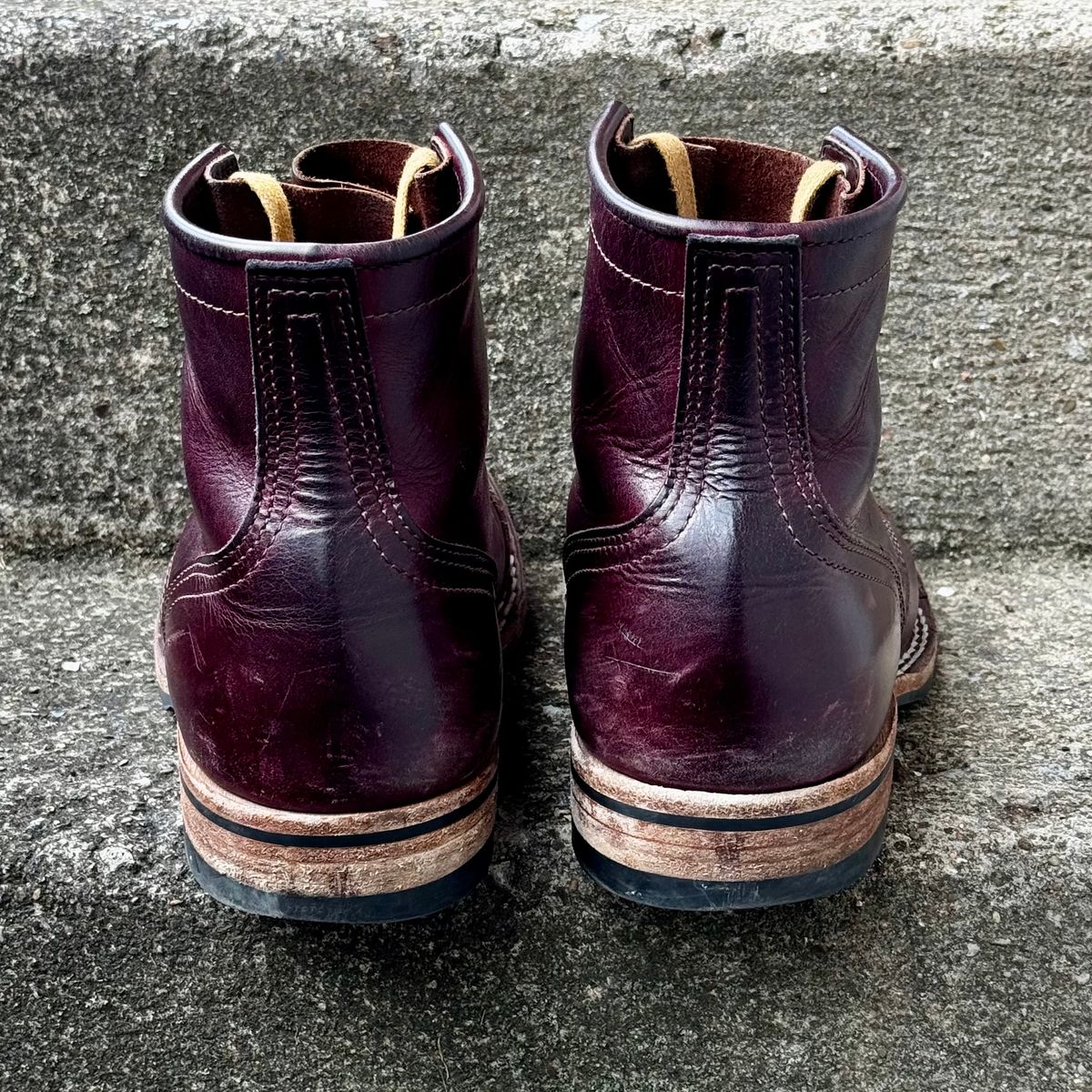 Photo by Leetsalot on April 5, 2026 of the Nicks x Parkhurst V1 in Horween Color 8 Cypress.