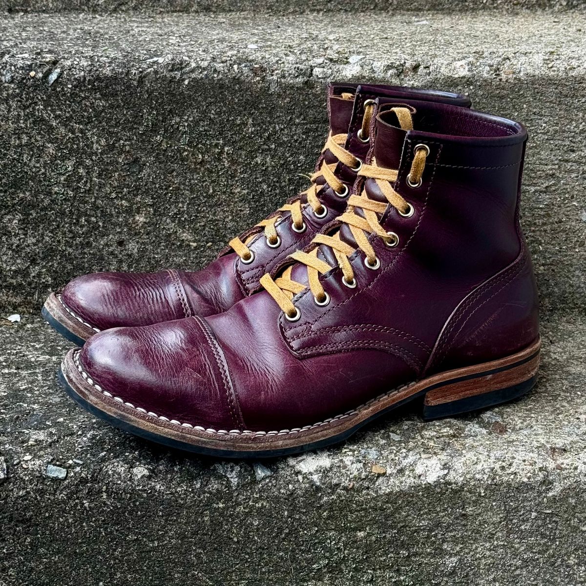 Photo by Leetsalot on April 5, 2026 of the Nicks x Parkhurst V1 in Horween Color 8 Cypress.