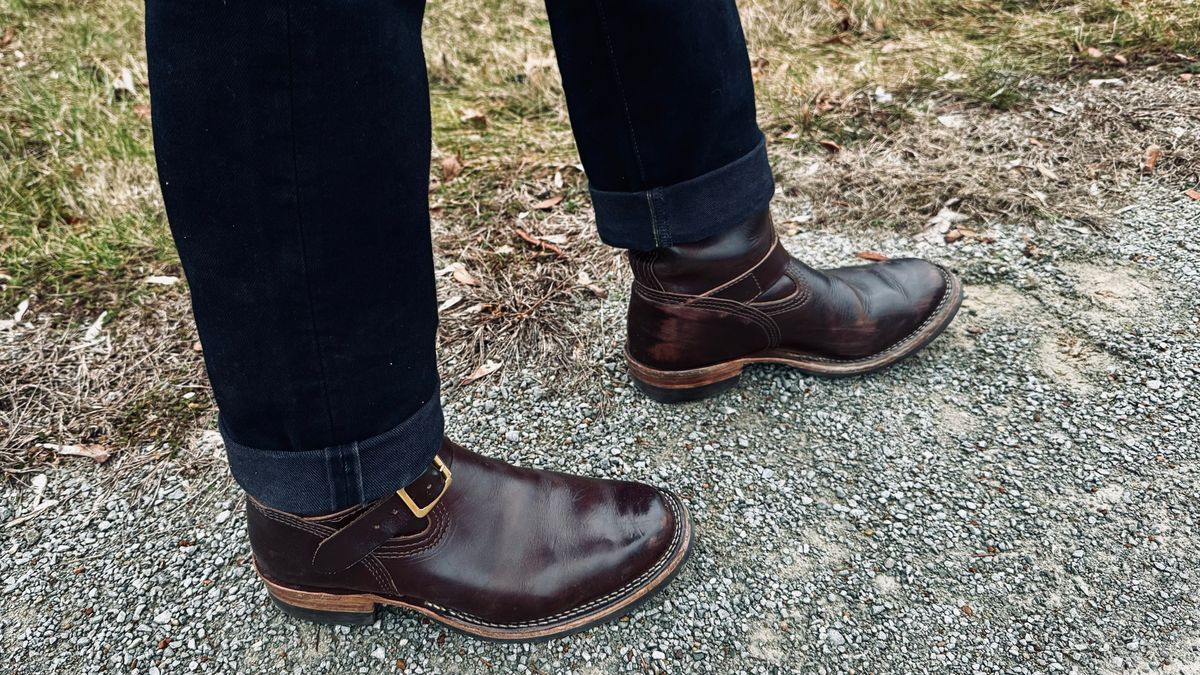 Photo by Leetsalot on January 5, 2024 of the Wesco Mister Lou in Horween Brown Chromexcel.