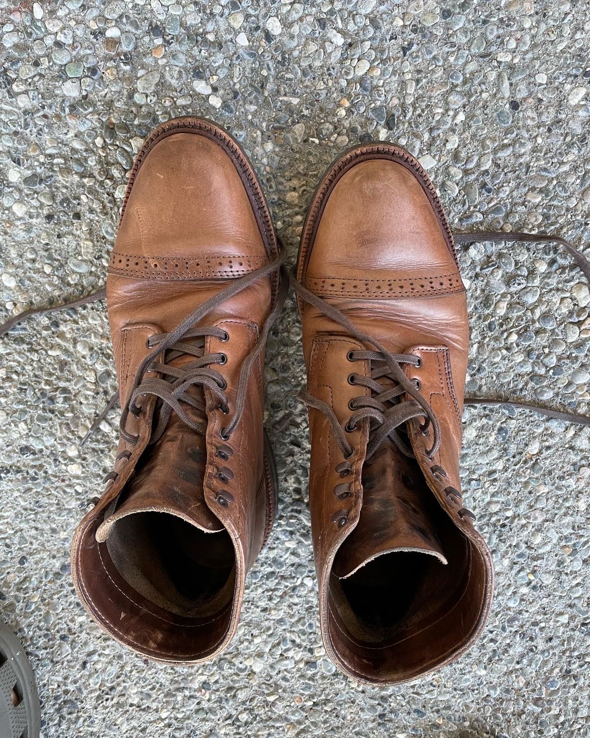 Photo by PNW_Boot_guy1792 on May 8, 2022 of the Parkhurst The Delaware in Horween Natural Chromexcel.