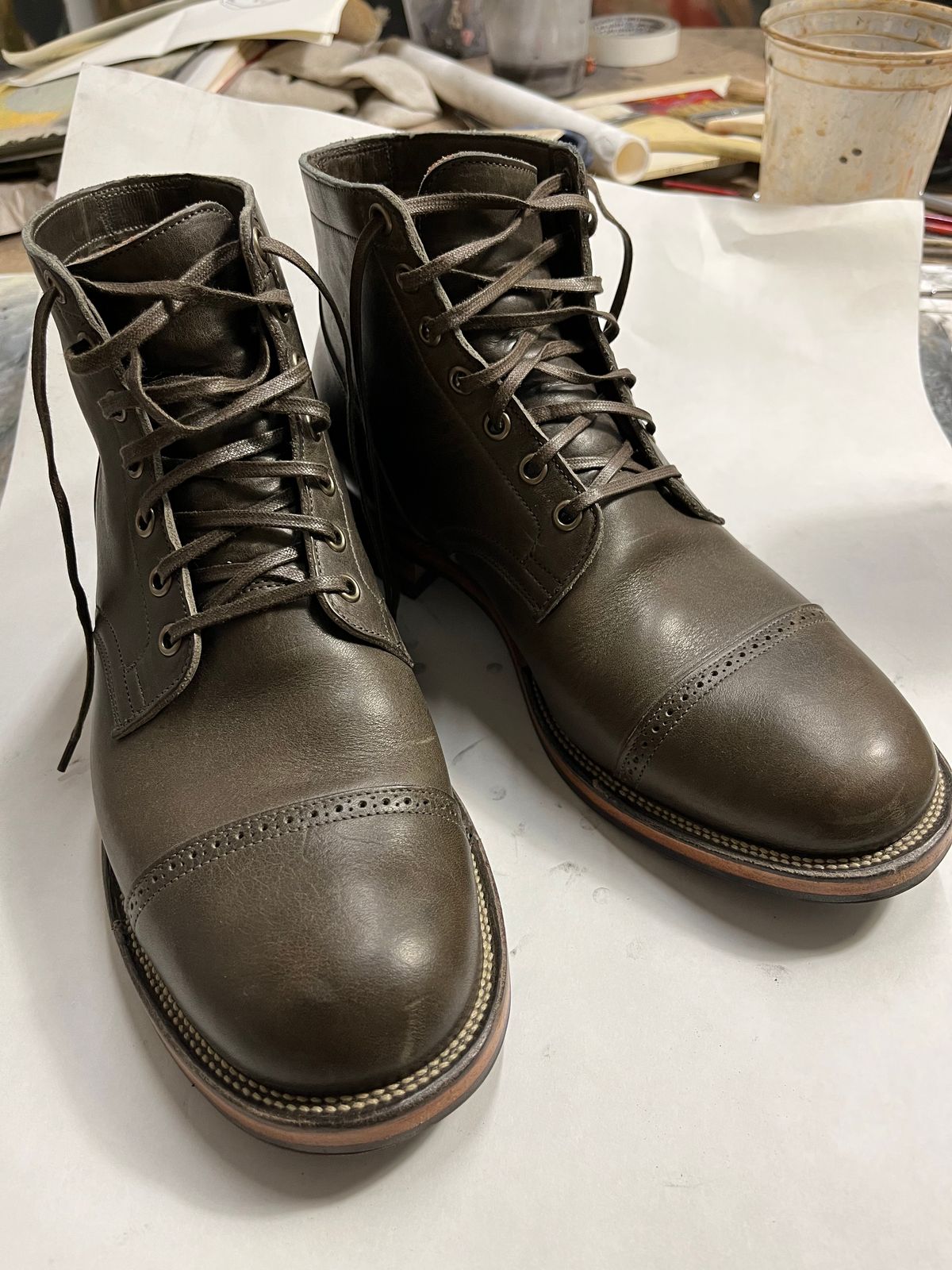 Photo by sweetlou on February 18, 2023 of the Viberg Service Boot in Unlisted Leather.