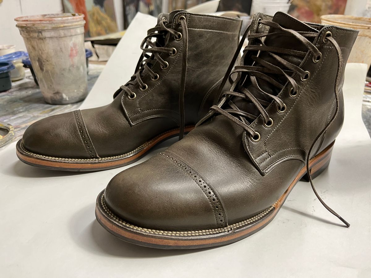 Photo by sweetlou on February 18, 2023 of the Viberg Service Boot in Unlisted Leather.