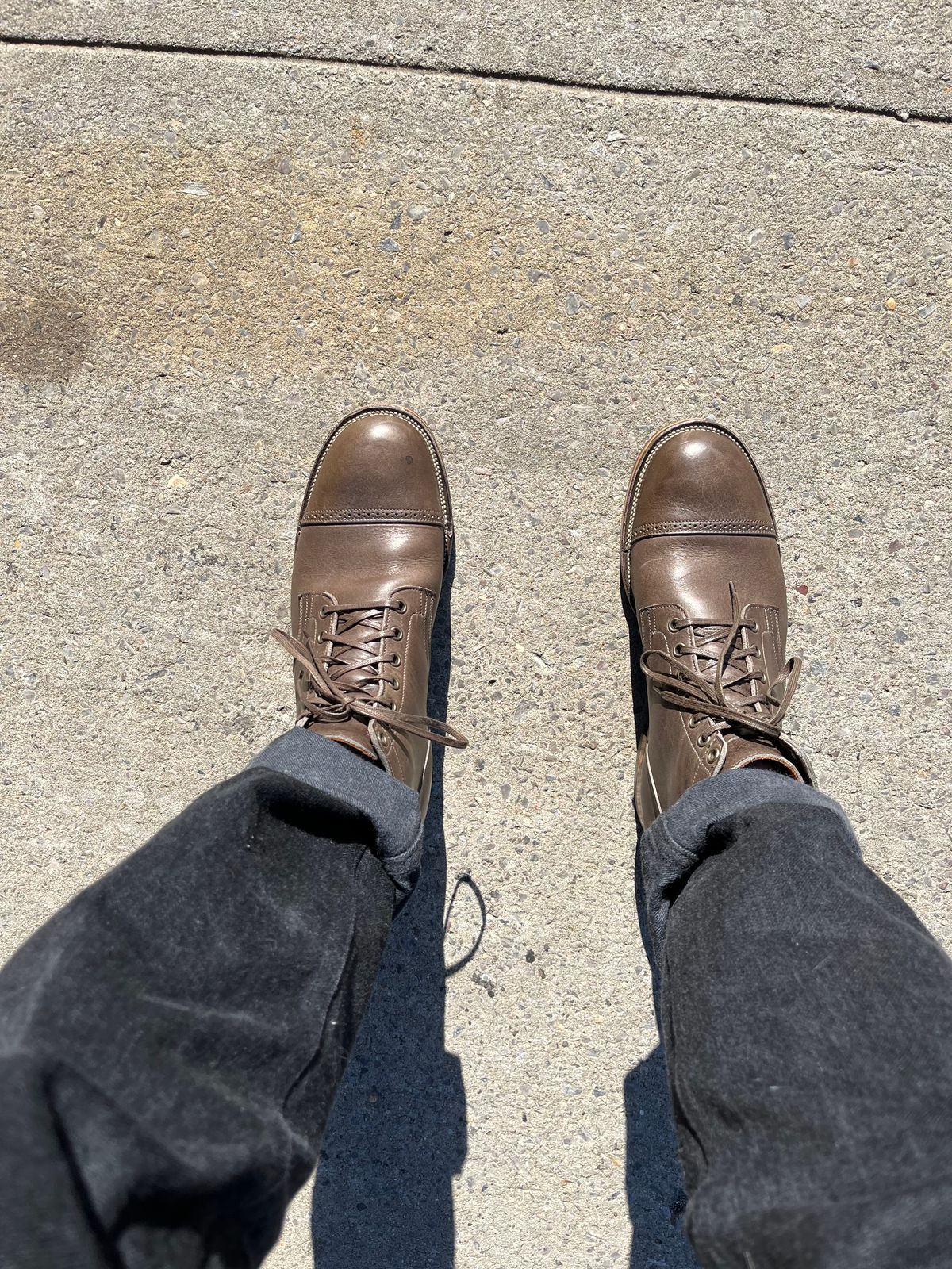 Photo by sweetlou on February 18, 2023 of the Viberg Service Boot in Unlisted Leather.