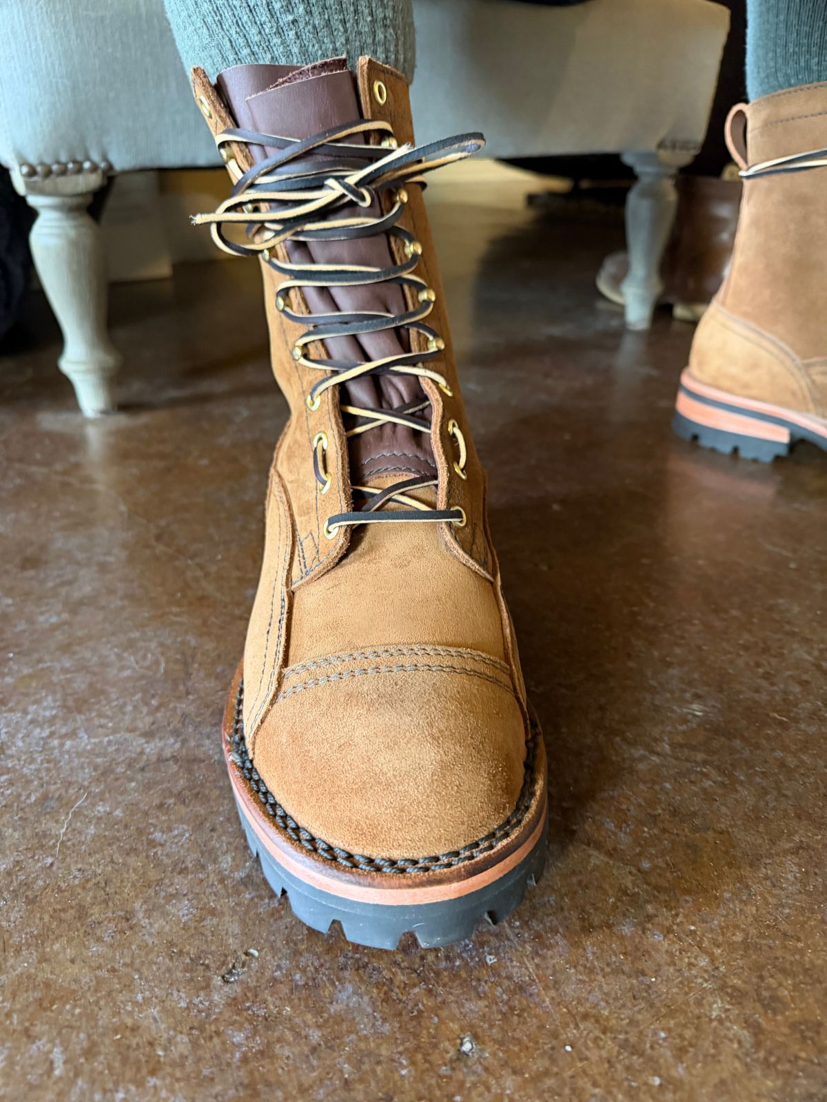 Photo by Bedrock on March 16, 2026 of the Nicks Nd5 in Seidel 1964 Tan Roughout.