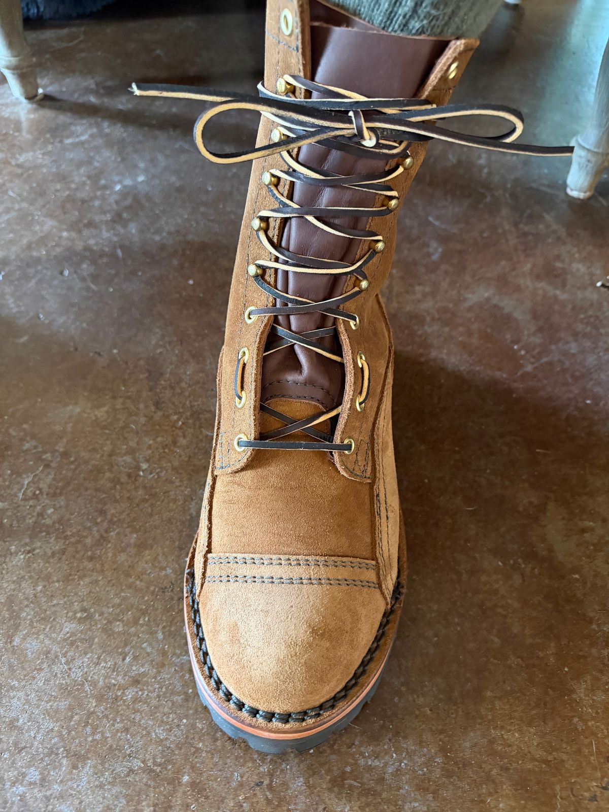 Photo by Bedrock on March 16, 2026 of the Nicks Nd5 in Seidel 1964 Tan Roughout.