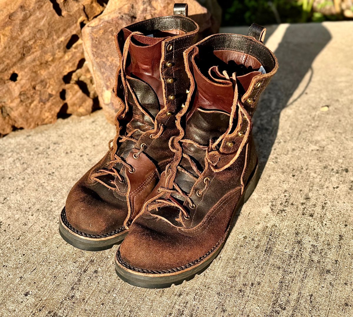 Photo by Bedrock on June 8, 2026 of the Nicks x Rose Anvil ND3 in Horween Brown Waxed Flesh.