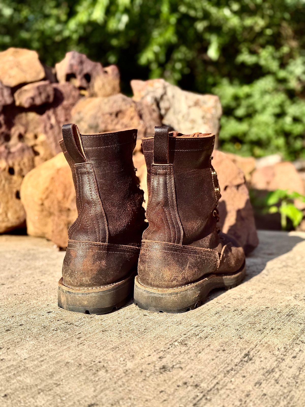 Photo by Bedrock on June 8, 2026 of the Nicks x Rose Anvil ND3 in Horween Brown Waxed Flesh.