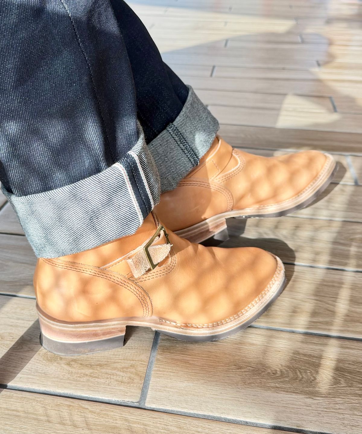 Photo by Bedrock on June 29, 2026 of the Wesco Boss Engineer Boot in Horween Natural Essex.