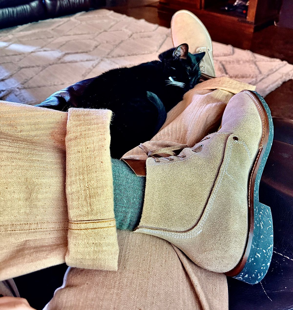 Photo by Bedrock on May 9, 2026 of the Oldspeed MFG Henry Johnson in Horween Brown Chromexcel.