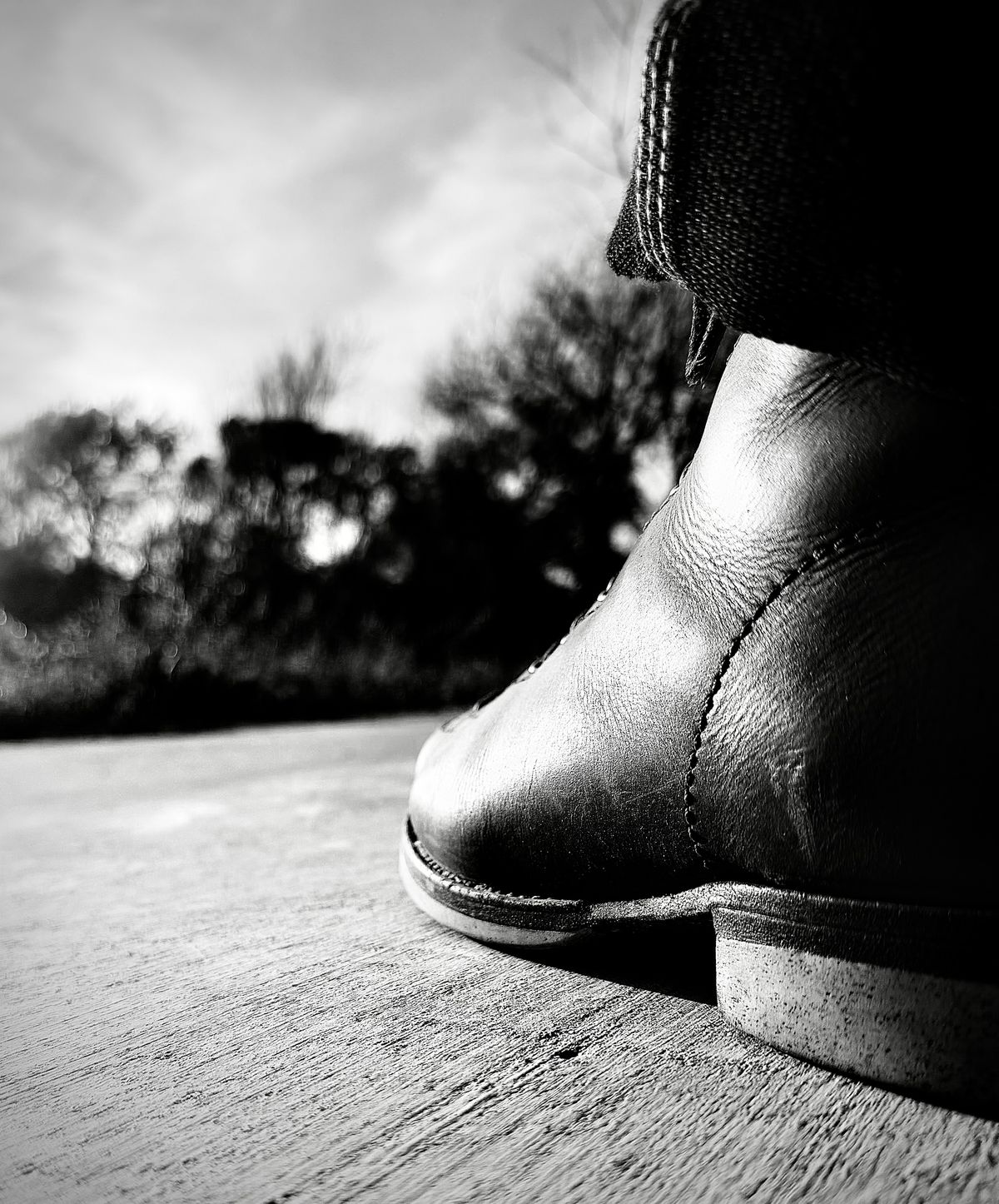 Photo by Bedrock on March 18, 2026 of the Oldspeed MFG Wholecut Monkey in Horween Natural Chromexcel.