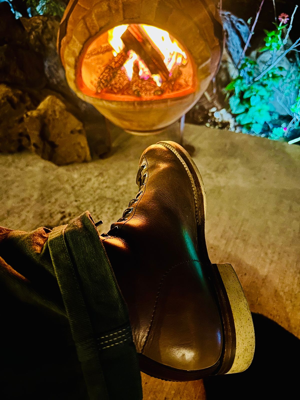 Photo by Bedrock on October 22, 2025 of the Oldspeed Wholecut Monkey in Horween Natural Chromexcel.