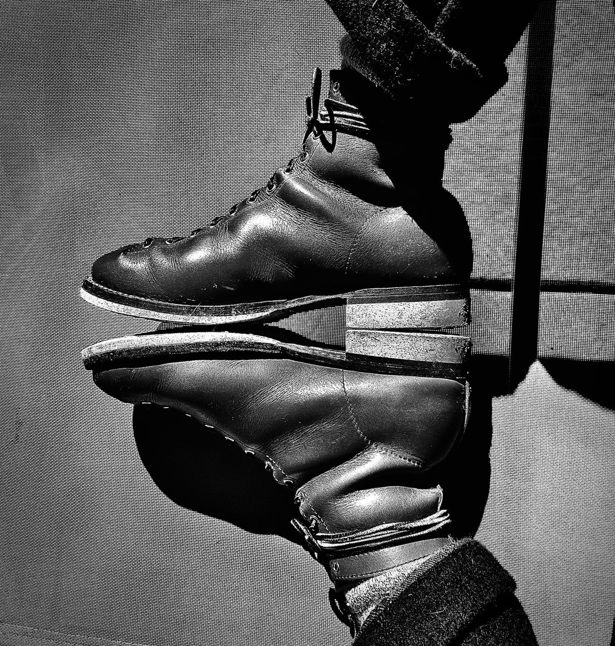 Photo by Bedrock on November 2, 2025 of the Oldspeed Wholecut Monkey in Horween Natural Chromexcel.