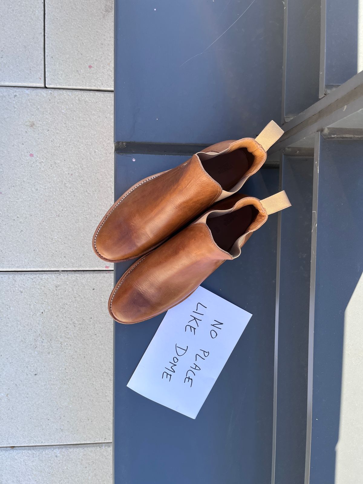 Photo by uglyshoes on November 2, 2022 of the Viberg Chelsea in Unknown Leather.