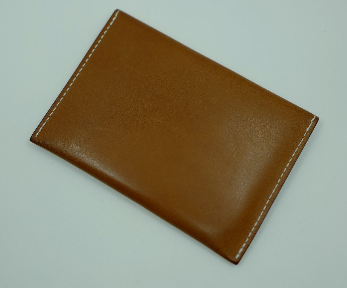 Photo by uglyshoes on January 3, 2026 of the Hermès Enveloppe MM in Barenia.