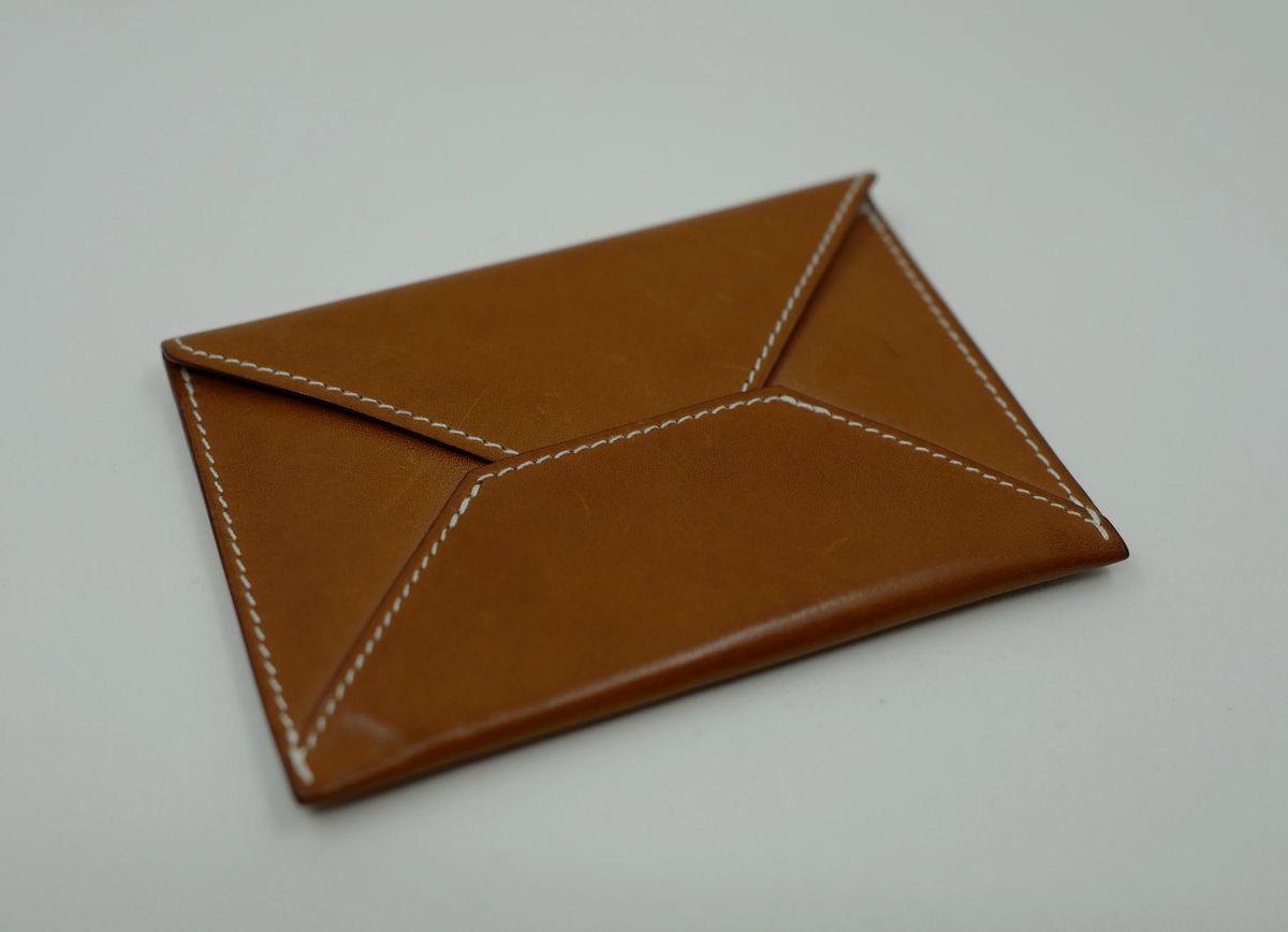 Photo by uglyshoes on March 5, 2026 of the Hermès Enveloppe MM in Barenia.