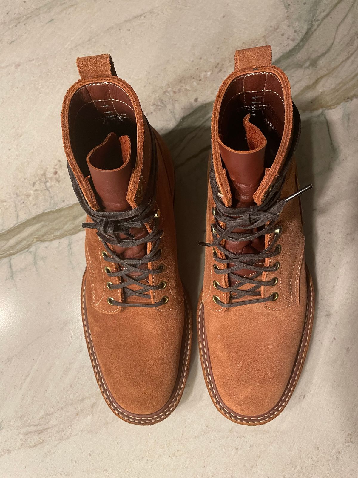 Photo by cstines83 on November 4, 2022 of the White's 350 Cruiser in Seidel Red Dog Oil Tan Roughout.