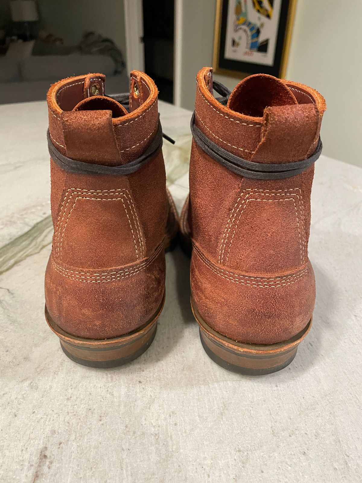 Photo by cstines83 on December 5, 2022 of the White's 350 Cruiser in Seidel Red Dog Oil Tan Roughout.