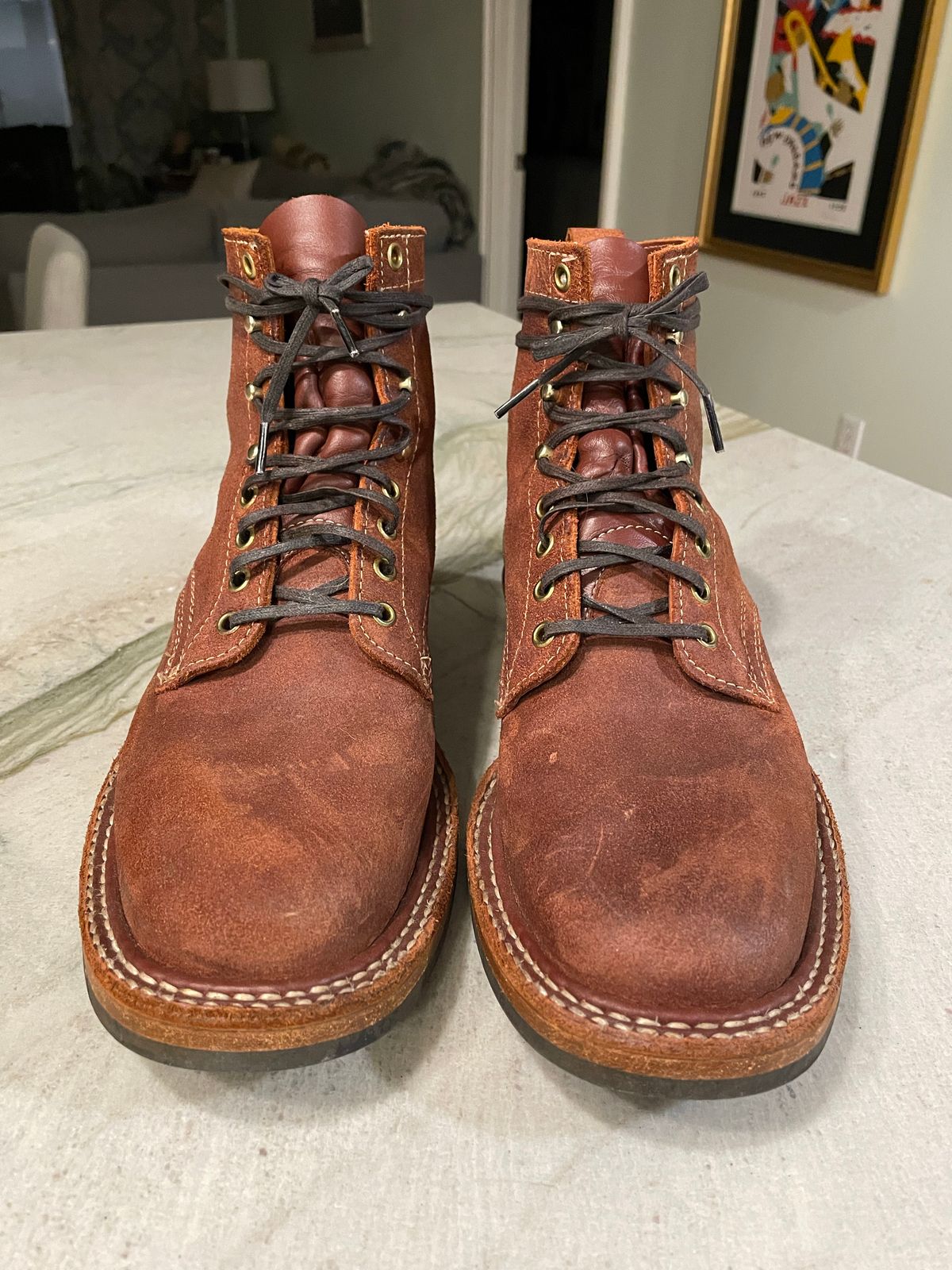 Photo by cstines83 on December 5, 2022 of the White's 350 Cruiser in Seidel Red Dog Oil Tan Roughout.