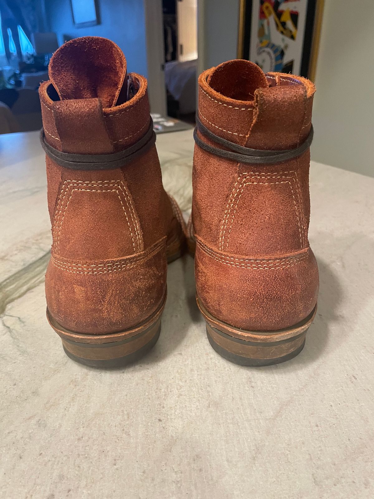 Photo by cstines83 on January 1, 2023 of the White's 350 Cruiser in Seidel Red Dog Oil Tan Roughout.
