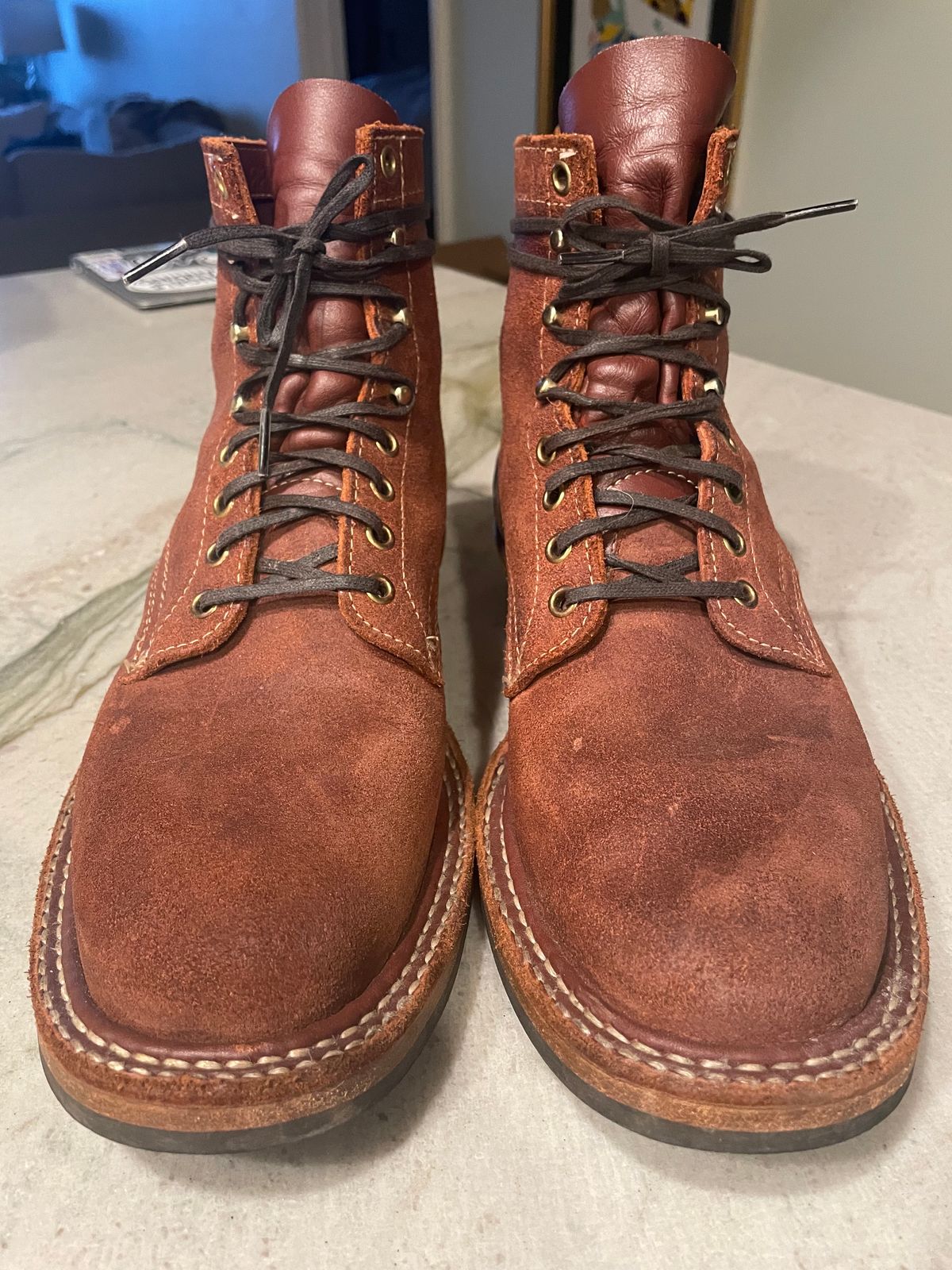Photo by cstines83 on January 1, 2023 of the White's 350 Cruiser in Seidel Red Dog Oil Tan Roughout.