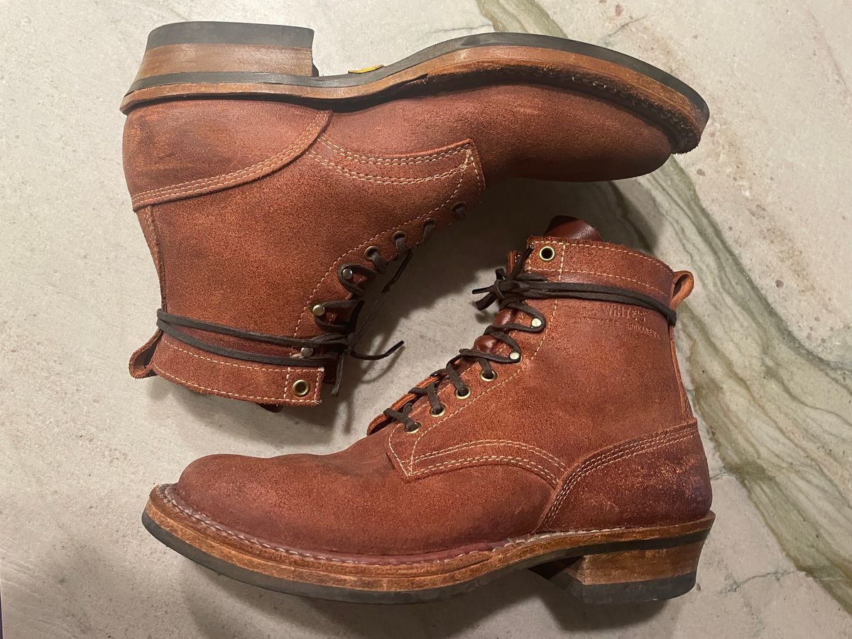 Photo by cstines83 on January 1, 2023 of the White's 350 Cruiser in Seidel Red Dog Oil Tan Roughout.