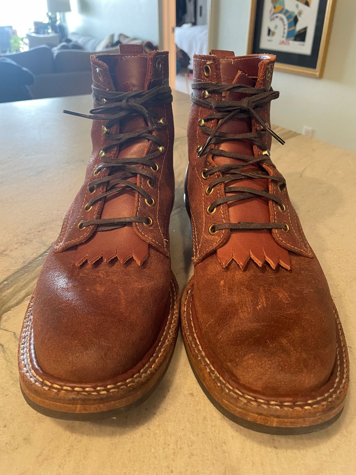Photo by cstines83 on February 5, 2023 of the White's 350 Cruiser in Seidel Red Dog Oil Tan Roughout.