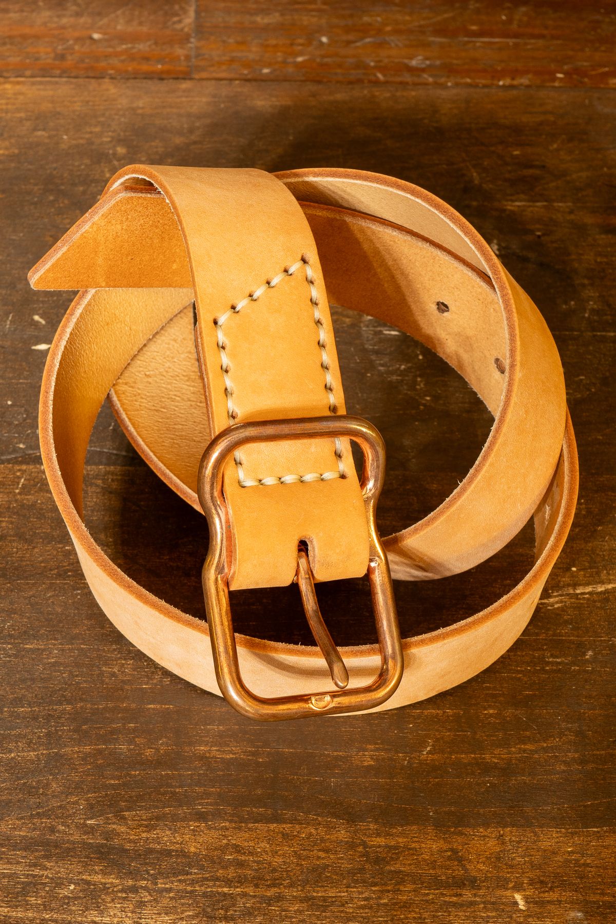 Photo by redfishjoefish on November 6, 2025 of the Emil Erwin Signature Belt in Natural in Horween Natural Latigo.